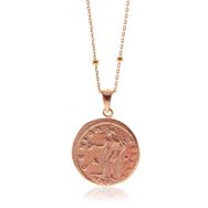 Söğütlü Silver SGTL8114 Antik Para Ve Top Top Zincirli Kadın Gümüş Kolye