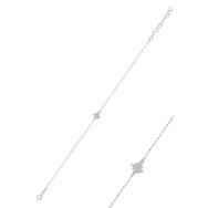 Söğütlü Silver SGTL8132 Dorica Rodyumlu Toplu Kutup Yıldızı Kadın Bileklik