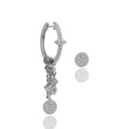 Söğütlü Silver SGTL8716R Yuvarlak Modeli Şans Gümüş Küpe
