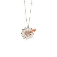 Söğütlü Silver SGTL8755 Rose Renk Gümüş Mineli Papatya Falı Kadın Kolye