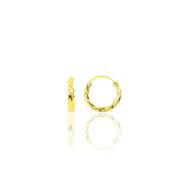 Söğütlü Silver SGTL9646GOLD Gümüş Altın Rengi 14 Mm Burgu Modeli Halka Kadın Küpe