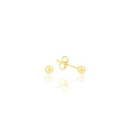 Söğütlü Silver SGTL9785GOLD Gümüş 4 Mm Altın Rengi Top Kadın Küpe
