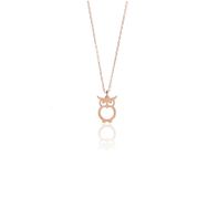 Söğütlü Silver SGTL9864ROSE Rose Baykuş Modeli Gümüş Kolye
