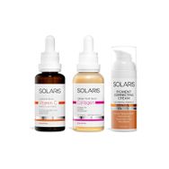 Solaris 30 ml C Vitamin Serumu ve 30 ml Kolajen Serumu ve Aydınlatıcı Leke Kremi