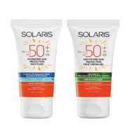 Solaris Tüm Cilt Tipleri İçin SP50+ 50 ml Güneş Kremi + Yağlı Ciltler İçin SPF50+ 50 ml Güneş Kremi