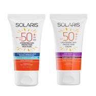 Solaris Tüm Cilt Tipleri İçin SP50+ 50 ml Güneş Kremi+Leke Karşıtı SPF50+ 50 ml Güneş Kremi