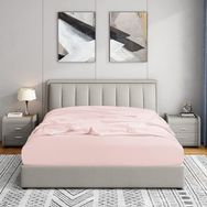 Soley Jersey 140x200 cm Pudra %100 Pamuk Çift Kişilik Lastikli Çarşaf