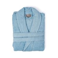 Soley Minerva Mavi Ekstra Yumuşak %100 Pamuk Unisex Bornoz