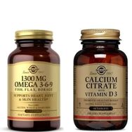 Solgar 1300 mg Omega 3-6-9 60 Kapsül + Solgar Calcium Citrate With Vitamin D3 60 Tablet