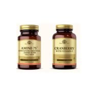 Solgar Amino 75 30 Kapsül + Solgar Cranberry with Vitamin C 60 Kapsül