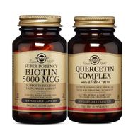 Solgar Biotin 5000 mcg 50 Kapsül + Solgar Quercetin Complex Ester C Plus 50 Kapsül