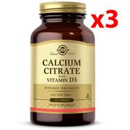 Solgar Calcium Citrate With Vitamin D3 3x60 Tablet