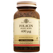 Solgar Folacin Folic Acid 400 mcg 100 Tablet