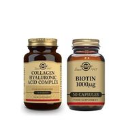 Solgar Hyaluronic Acid Collagen Complex 30 Tablet + Solgar Biotin 1000 mcg 50 Kapsül