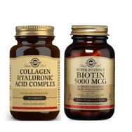 Solgar Hyaluronic Acid Collagen Complex 30 Tablet + Solgar Biotin 5000 mcg 50 Kapsül