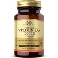 Solgar Vitamin D3 1000 IU İçeren 100 Çiğnenebilir Tablet