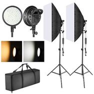 Soligor 5500K LED Işık Softbox 50 x 70 cm Kit Sürekli Işık Video Işık Kiti