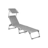 Songmics GCB19 55X193X31 cm Gölgelikli Katlanabilir Şezlong