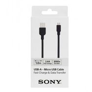 Sony CP-AB100 100cm Micro Usb 2.4a Hızlı Şarj Ve Siyah Data Kablosu