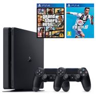 Sony Playstation 4 Slim 500GB + 2.Kol + GTA 5 + FIFA 19