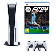 Sony Playstation 5 Diskli Oyun Konsolu + 2. Dualsense Kol + PS5 EA Sports FC 24