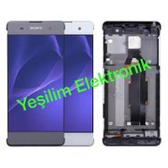 Sony Xperia XA1 Plus Lcd Ekran Dokunmatik Siyah Çıtalı