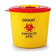 Sos Kırmızı Sarı 10 lt 10 Adet Tedarik Tıbbi Atık Çöp Kovası
