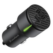 Soultech SS501S Usb-C 20W Usb-A 3.0A Siyah Hızlı Arac Şarjı