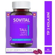 Sovital Tall Girls Boys Kolajen 60 Kapsül