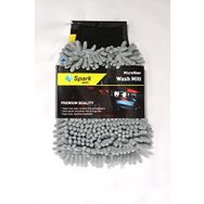 Spark 7050 Mikrofiber Şönil 16x24 cm Gri Oto Temizlik ve Kurulama Eldiveni