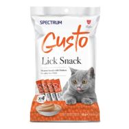 Spectrum Gusto Lick Snack Tavuk 4x15 gr Sıvı Kedi Ödülü