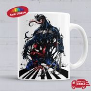 Spiderman Venom Marvel Baskılı Porselen Kupa Bardak