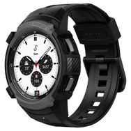 Spigen ACS03833 Rugged Armor Black Samsung Galaxy Watch 4 Classic 42 mm ile Uyumlu Akıllı Saat Kılıfı