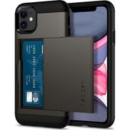 Spigen Iphone 11 Slim Armor Gunmetal Telefon Kılıfı