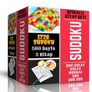 Spiralli Sudoku Kitap Seti 1728 Süper Sudoku Enine Boyuna Eğitim