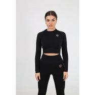 Sportonex SO22F005 Siyah Seamless Kadın Crop