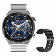 Ss Aksesuar DT3 Mate Gri 46 mm Çift Kordonlu Unisex Akıllı Saat