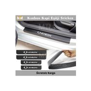Ssangyong Kyron 4 Adet Karbon Kapı Eşiği Sticker