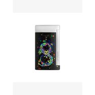 St Dupont 027777 Slim 7 Chrome Dragon Black Çakmak