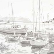 St.Petersburg Sonnet Desenli 30x40 cm Harbour Tuval