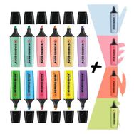 Stabilo 4 Yeni Pastel + 6 Pastel + 6 Canlı Renk 16'lı Set Fosforlu Kalem Seti