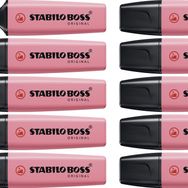Stabilo Boss Original 10 Adet Kiraz Çiçeği Pembesi Pastel Fosforlu Kalem