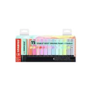 Stabilo Boss Original 2-5 mm Kesik Uç Pastel 15 Renk Fosforlu Kalem