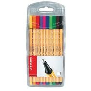 Stabilo Point 88 10 Adet Fineliner 0.4 mm Keçeli Kalem Seti