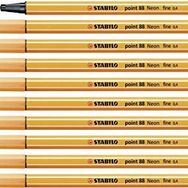Stabilo Point 88 Neon Turuncu 10'lu Keçe Uçlu Kalem