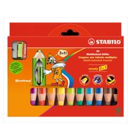 Stabilo Woody 4548/12 / 3 İn 1 Yağlı Pastel Boya