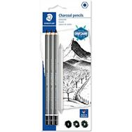 Staedtler 100C SBK4 Mars Lumograph Charcoal Füzen Eskiz 4' lü Kalem