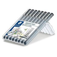 Staedtler 308 SB8 8'li Siyah Pigment Liner Set