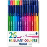 Staedtler 323 TB26 1 mm 26'lı Triplus Color Üçgen Keçeli Kalem