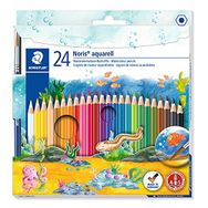 Staedtler 4007817144282 (Fırça Hediyeli) 114 10NC24 Noris Clup AQuarell 24'lü Kuru Boya